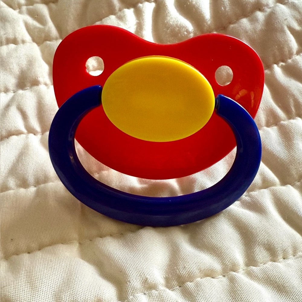 Primary Color Adult Pacifier 🔴🟡🔵